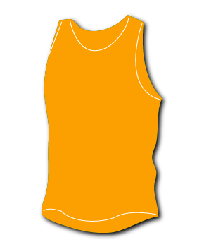 flo orange singlet
